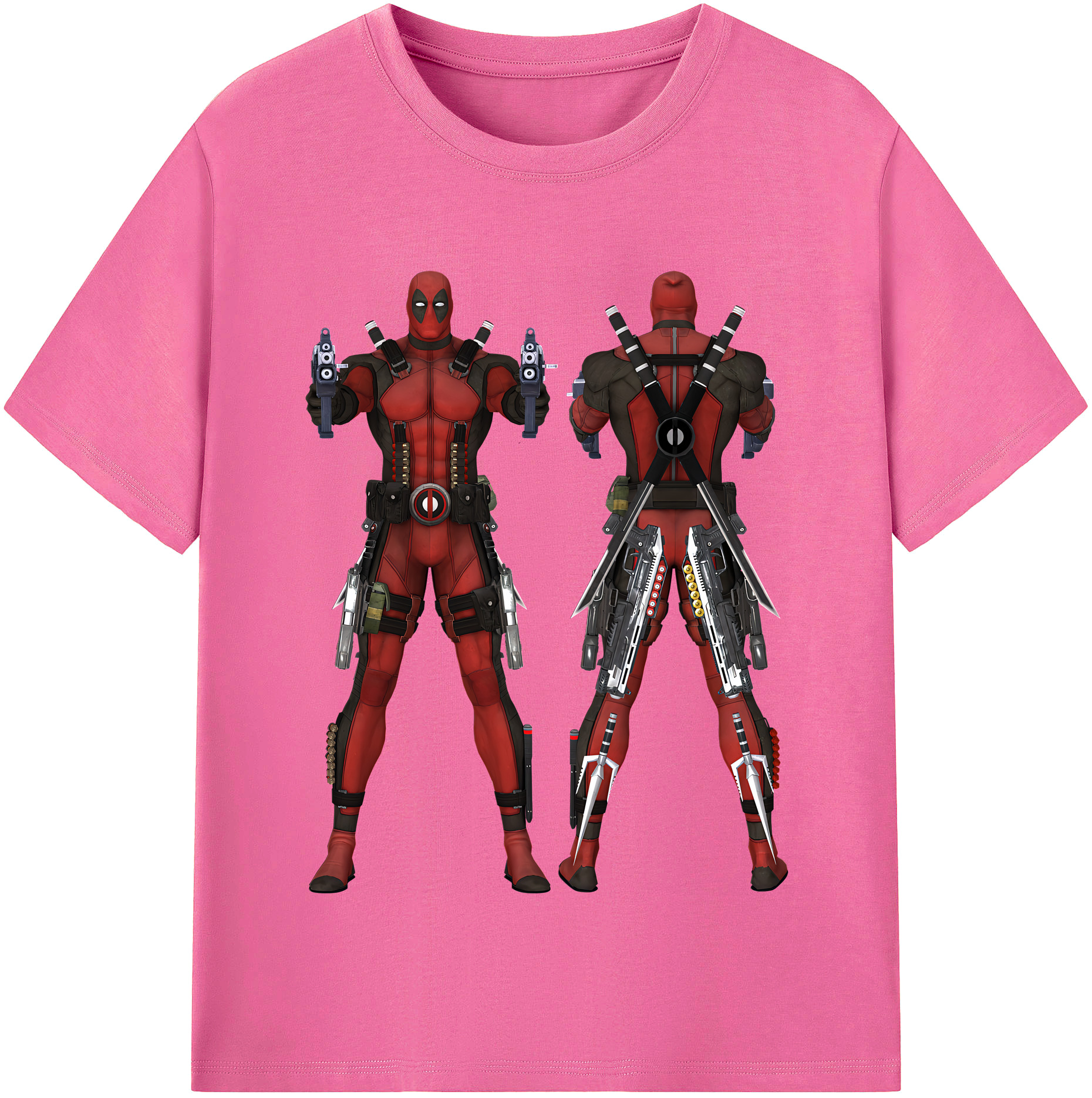 （画像用） Deadpool デッドプール レディースカジュアルプリントTシャツ（綿100％）